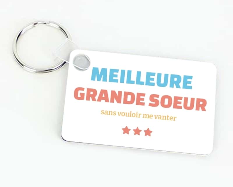 Porte-clés personnalisable - Meilleure Grande soeur