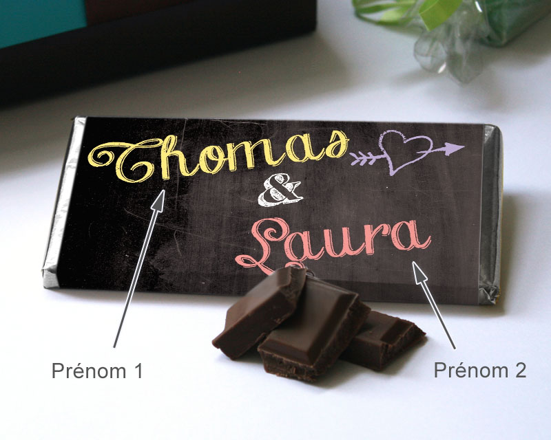 Tablette de chocolat « Tableau noir »