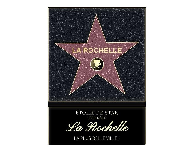 Affiche etoile de star personnalisé La Rochelle