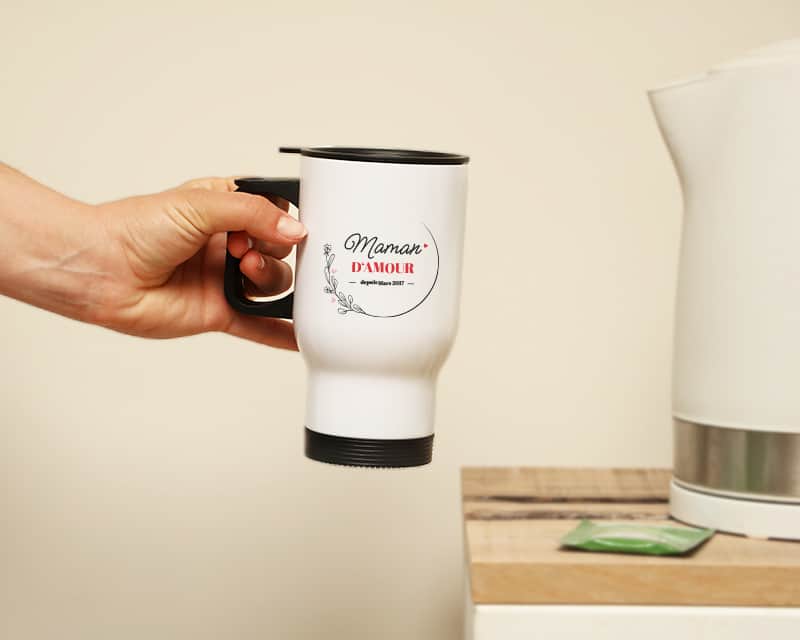 Mug isotherme personnalisé - Maman Depuis