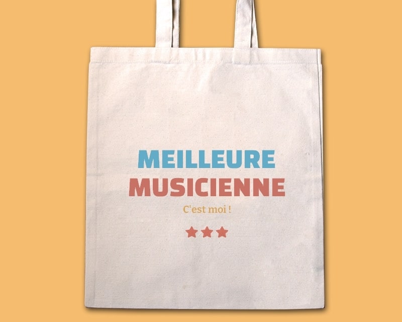 Tote bag personnalisable - Meilleure Musicienne