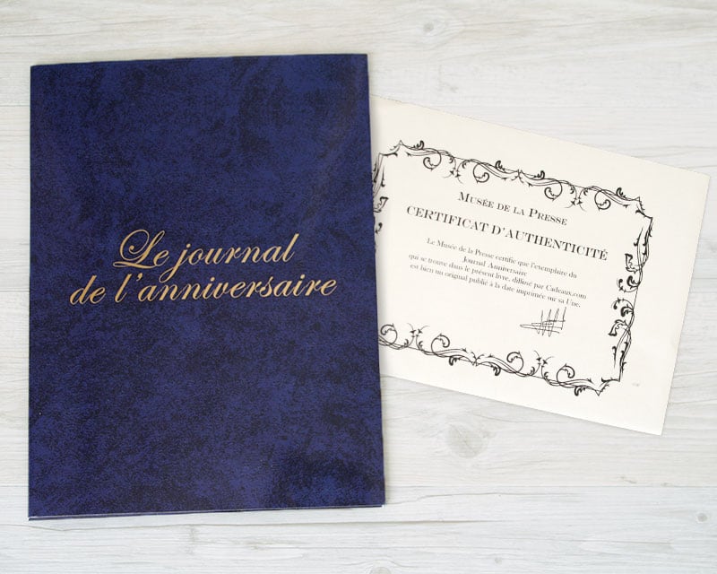 Journal anniversaire authentique