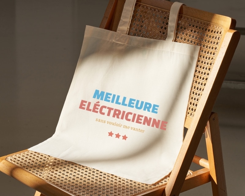 Tote bag personnalisable - Meilleure Eléctricienne