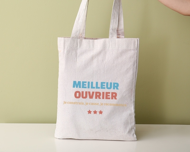 Tote bag personnalisable - Meilleur Ouvrier