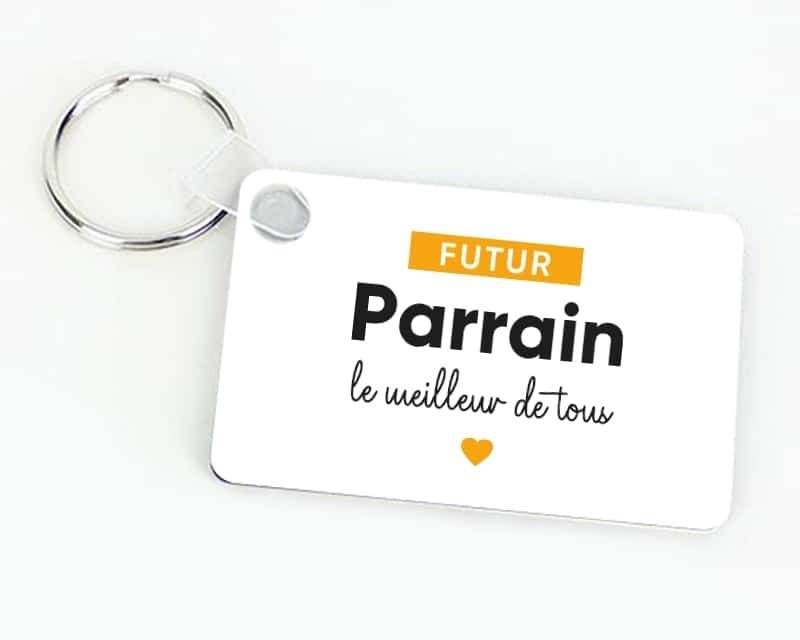 Porte-clés personnalisable - Futur parrain