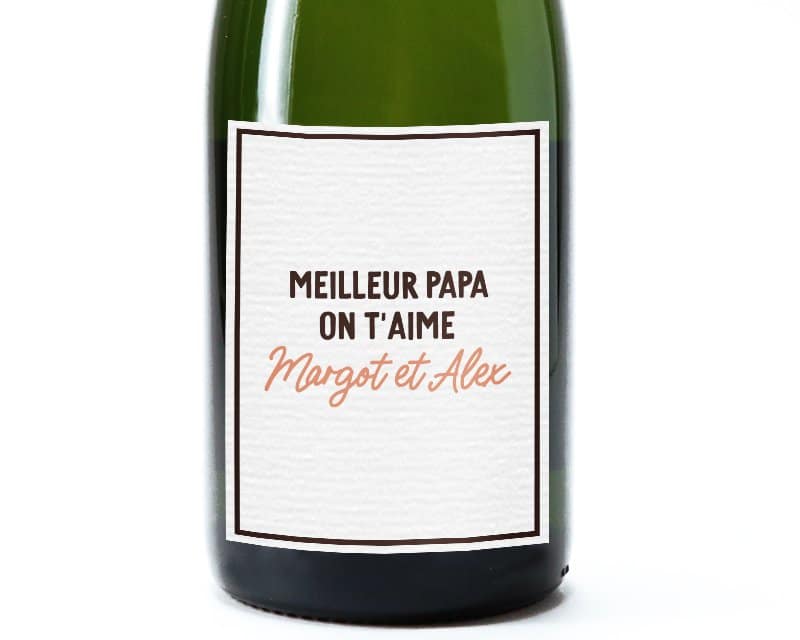 Bouteille de champagne avec message femme 95 ans