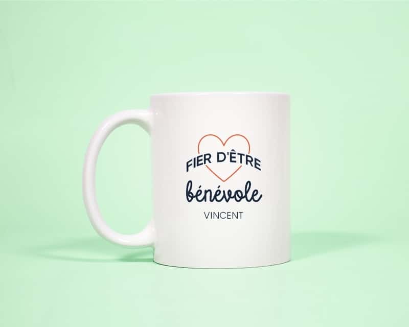 Mug personnalisé - Fier d'être bénévole