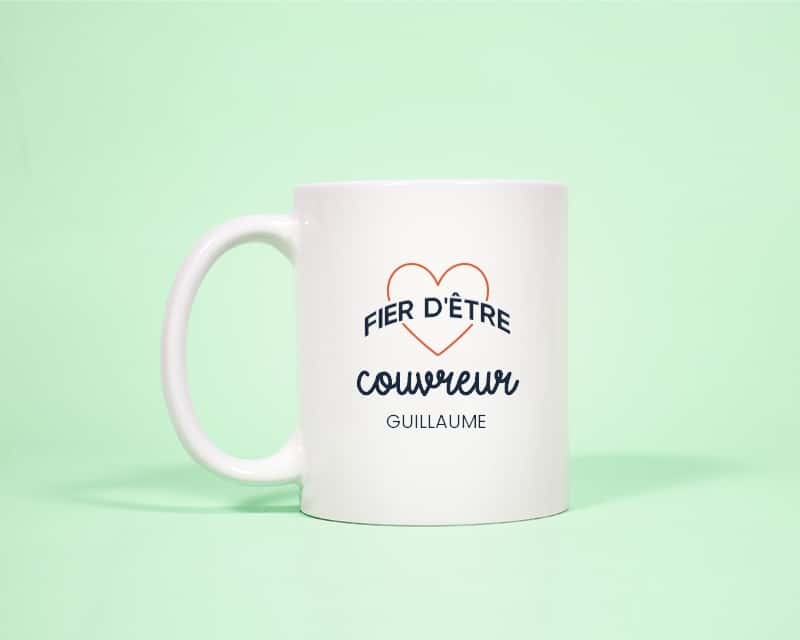 Mug personnalisé - Fier d'être couvreur