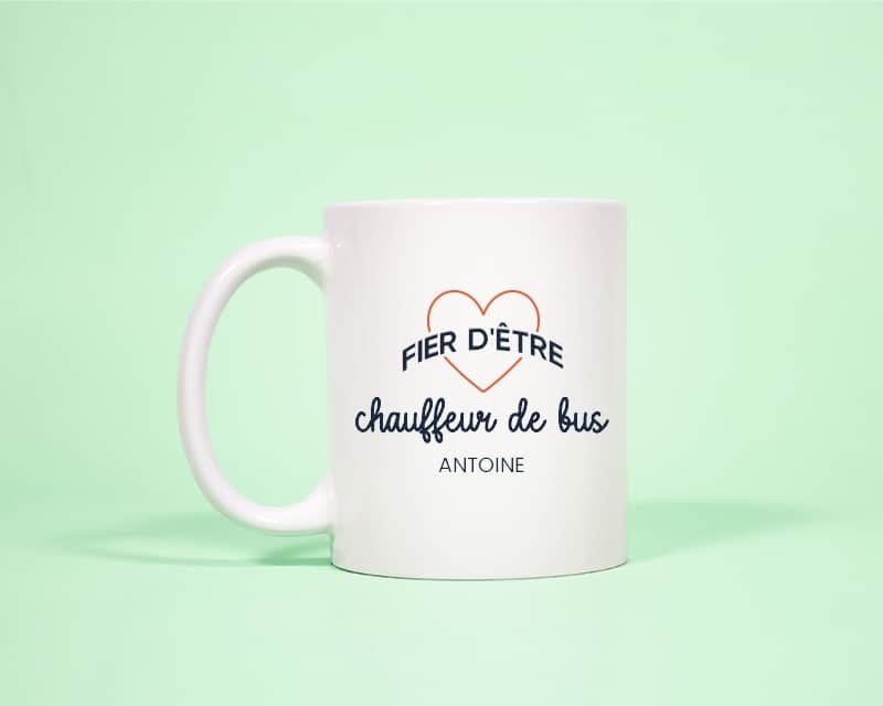 Mug personnalisé - Fier d'être chauffeur de bus