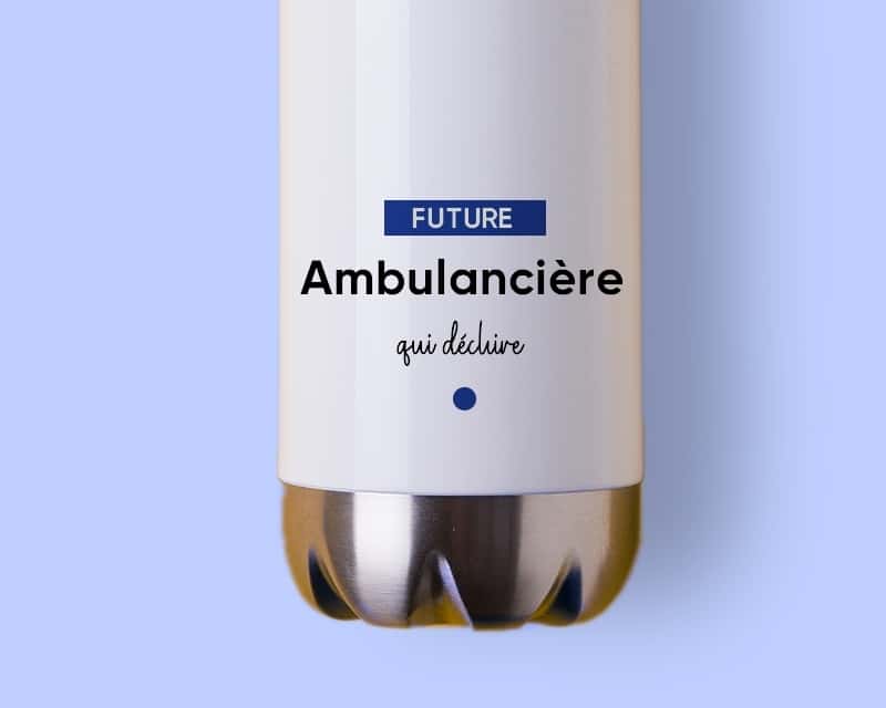 Gourde personnalisable - Future ambulancière