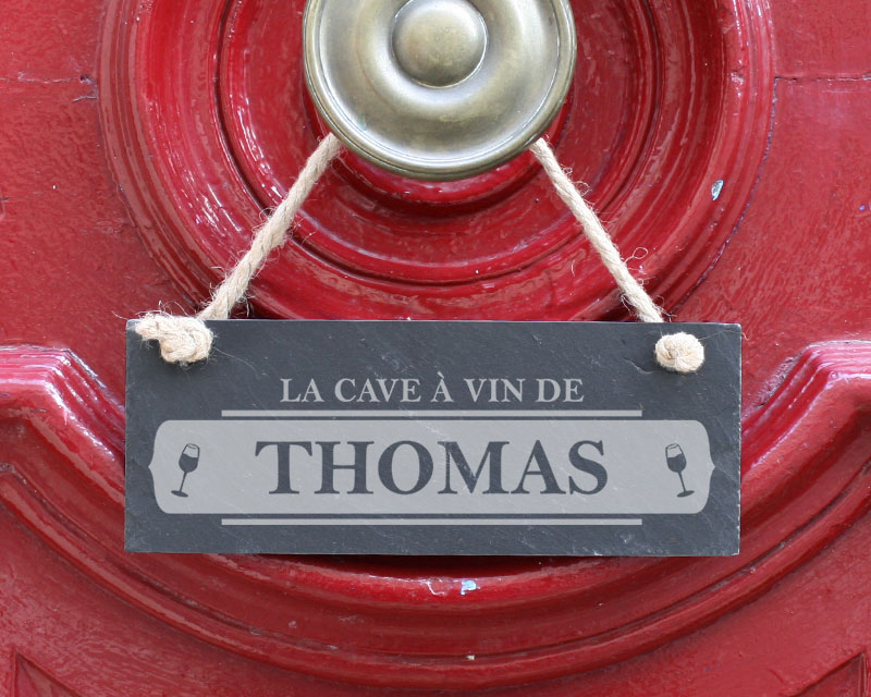 Plaque de porte personnalisée - La Cave à Vin de...