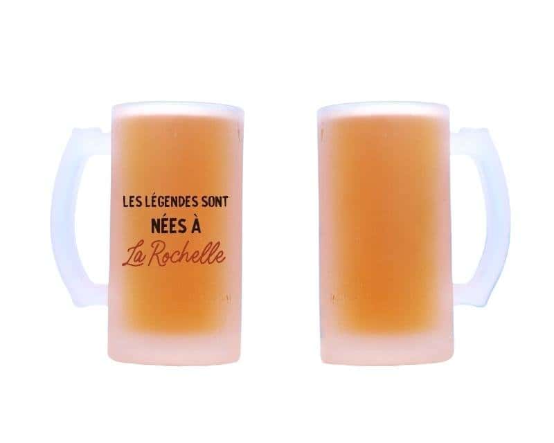 Chope de bière personnalisée La Rochelle