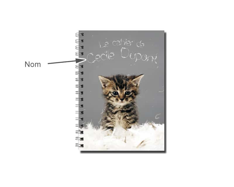 Cahier Bébé Chat