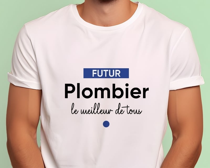 Tee shirt personnalisé homme - Futur plombier