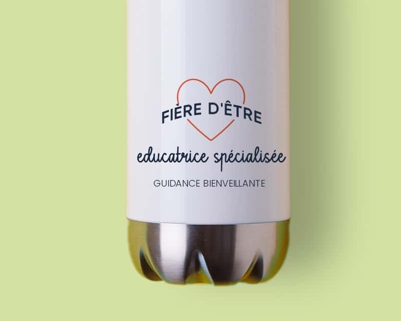 Gourde personnalisable - Fière d'être educatrice spécialisée