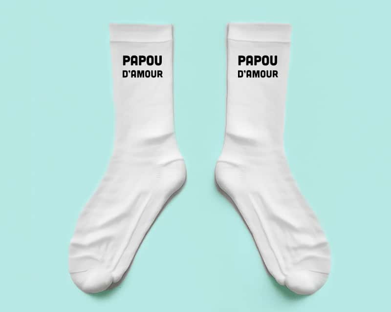 Chaussettes personnalisées - Message