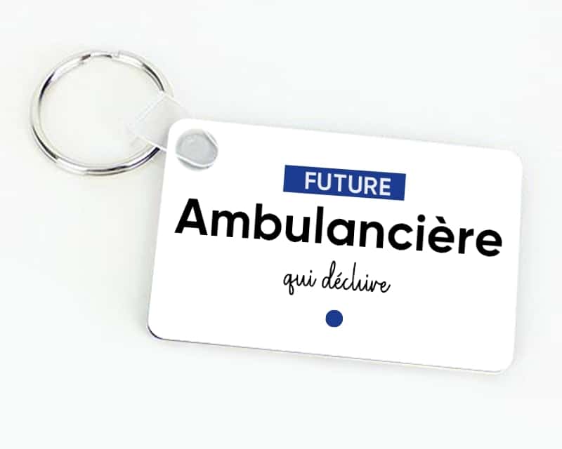 Porte-clef personnalisé - Future ambulancière