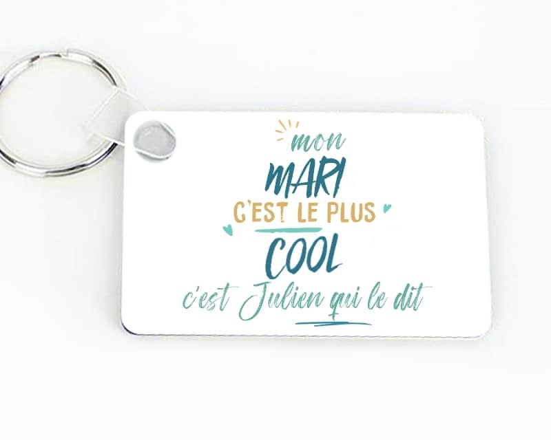 Porte-clés personnalisé : Mari le plus...