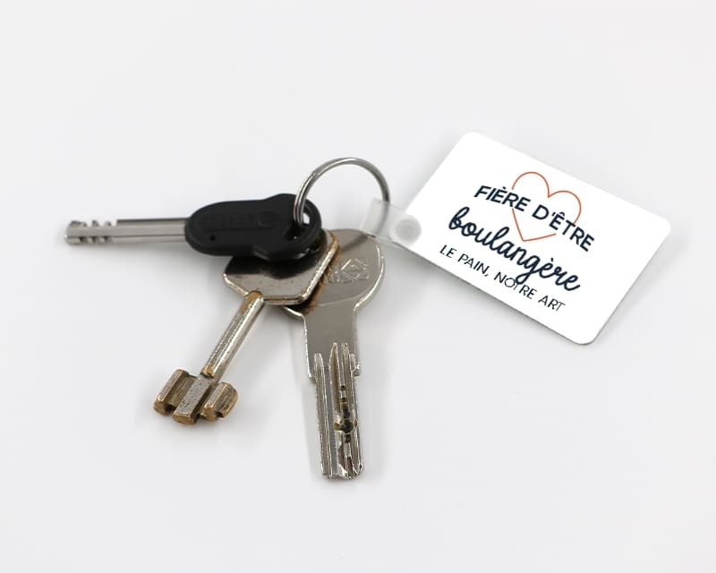 Porte-clés personnalisable - Fière d'être boulangère