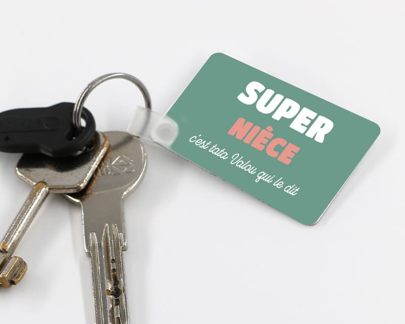 Porte-clé personnalisé - Super Nièce