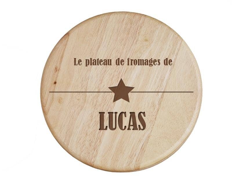 Set à fromage personnalisé pour un Lucas