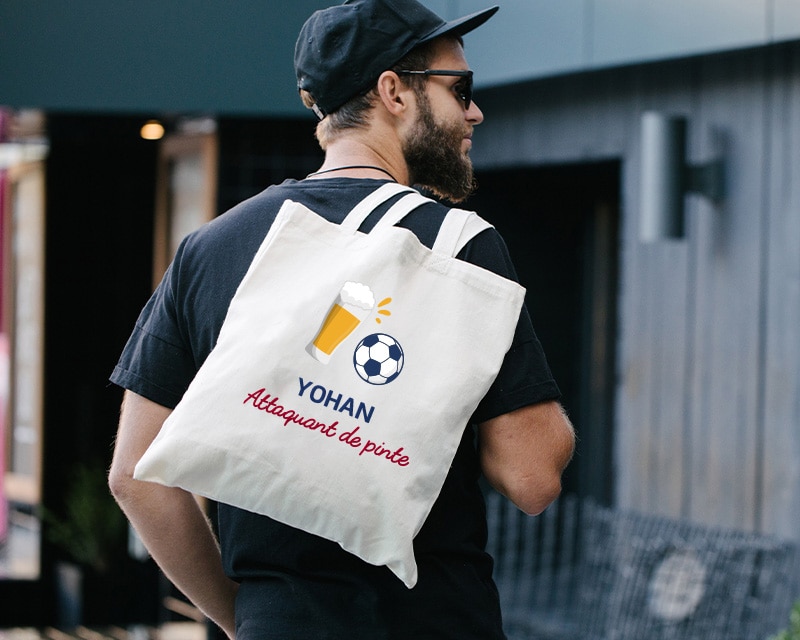 Tote bag personnalisé - Apéro Foot