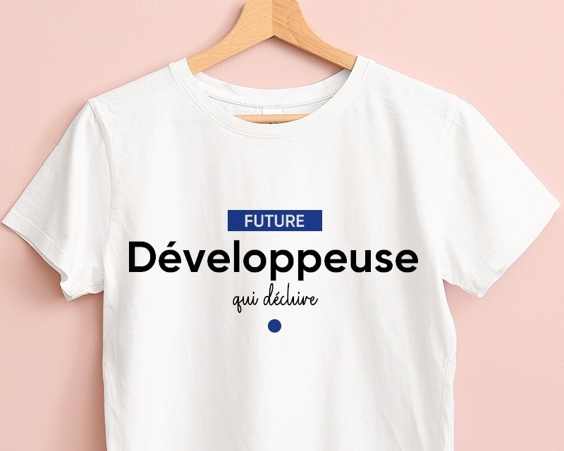 Tee shirt personnalisé femme - Future développeuse