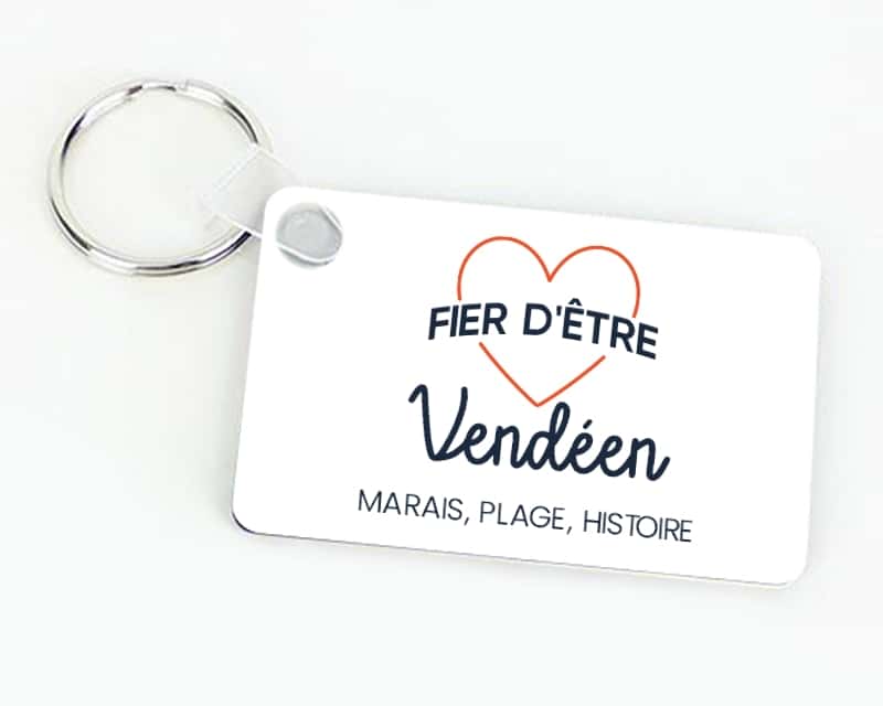 Porte-clés personnalisable - Fier d'être Vendéen