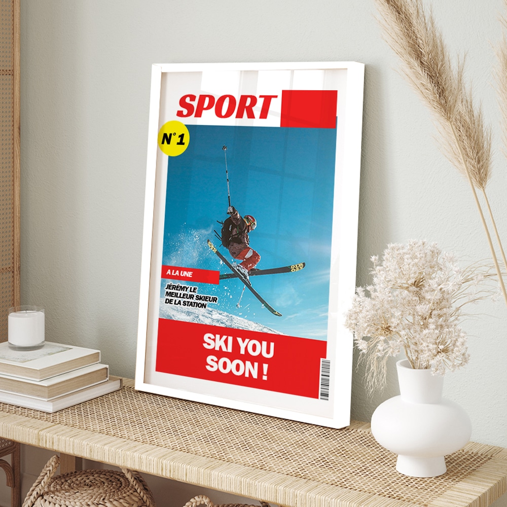 Poster photo personnalisé - Fausse Une de Journal Sport