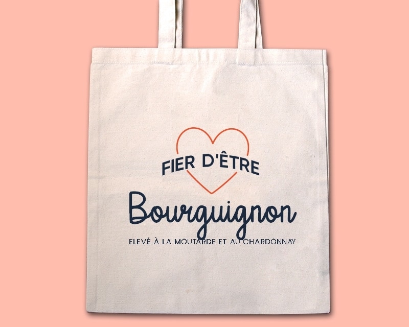 Tote bag personnalisable - Fier d'être Bourguignon