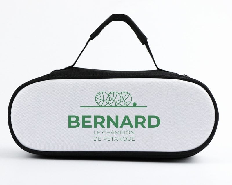 Sacoche de pétanque personnalisée pour un Bernard