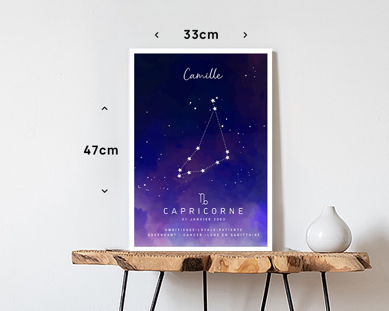 Affiche personnalisée Constellation - Capricorne