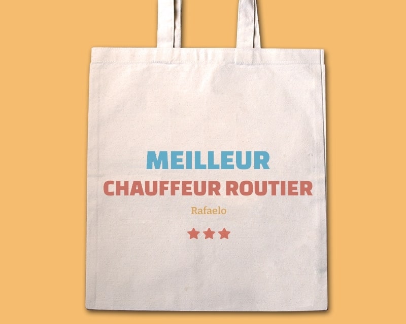 Tote bag personnalisable - Meilleur Chauffeur routier