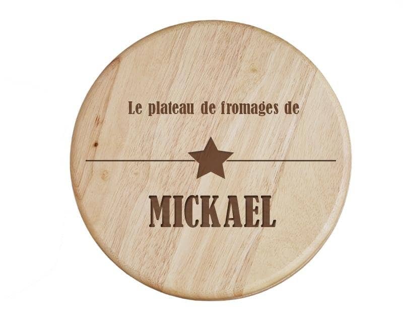 Set à fromage personnalisé pour un Mickael