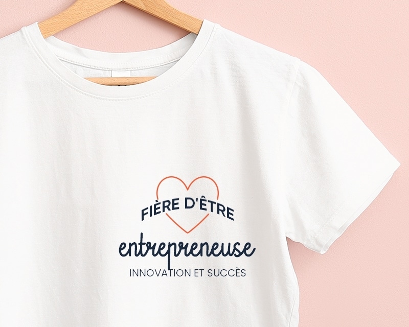 Tee shirt personnalisé femme - Fière d'être entrepreneuse