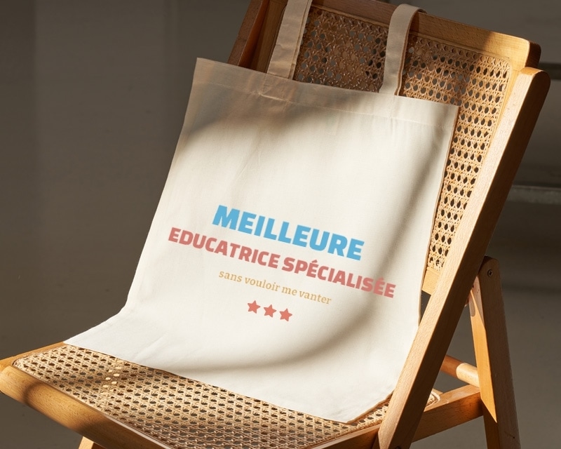 Tote bag personnalisable - Meilleure Educatrice spécialisée