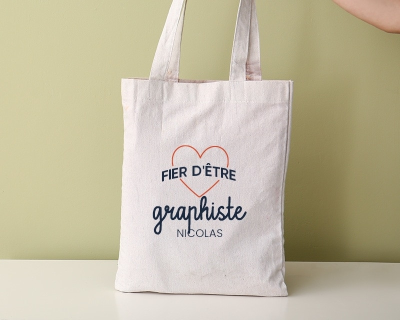 Tote bag personnalisable - Fier d'être graphiste