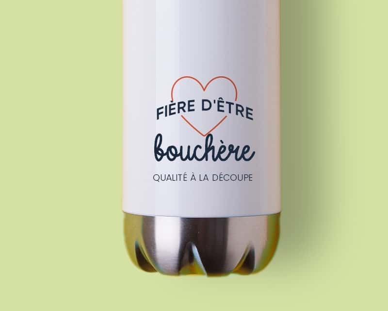 Gourde personnalisable - Fière d'être bouchère