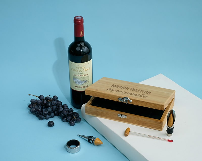 Coffret sommelier 5 accessoires papa 20 ans