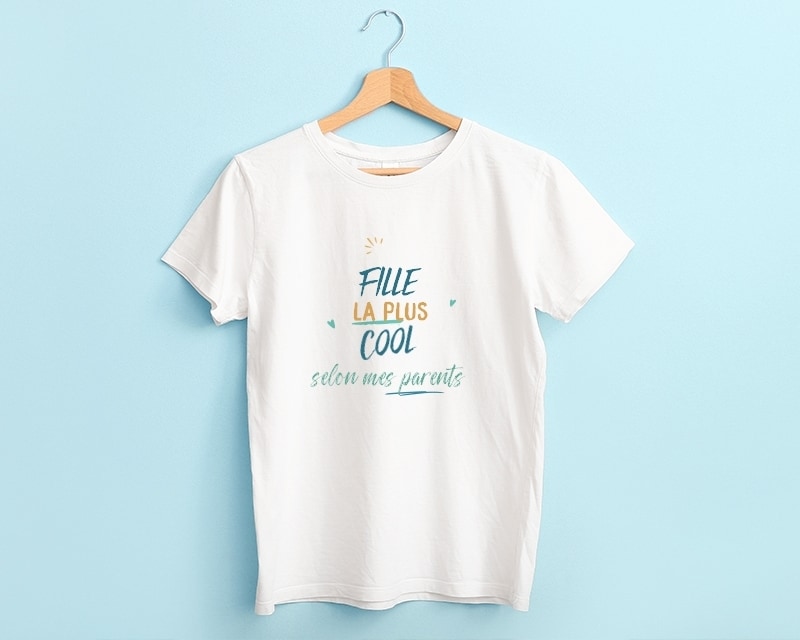 T-Shirt femme personnalisé : Fille la plus...