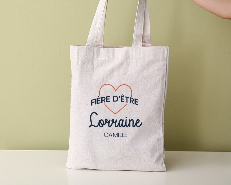 Tote bag personnalisable - Fière d'être Lorraine