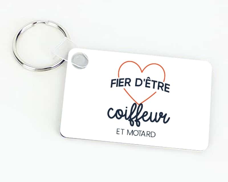 Porte-clés personnalisable - Fier d'être coiffeur