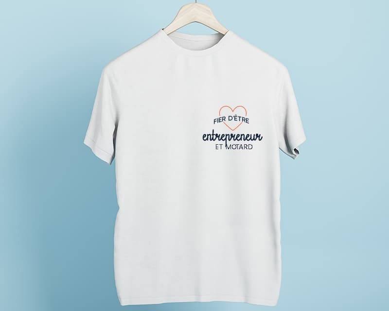 Tee shirt personnalisé homme - Fier d'être entrepreneur