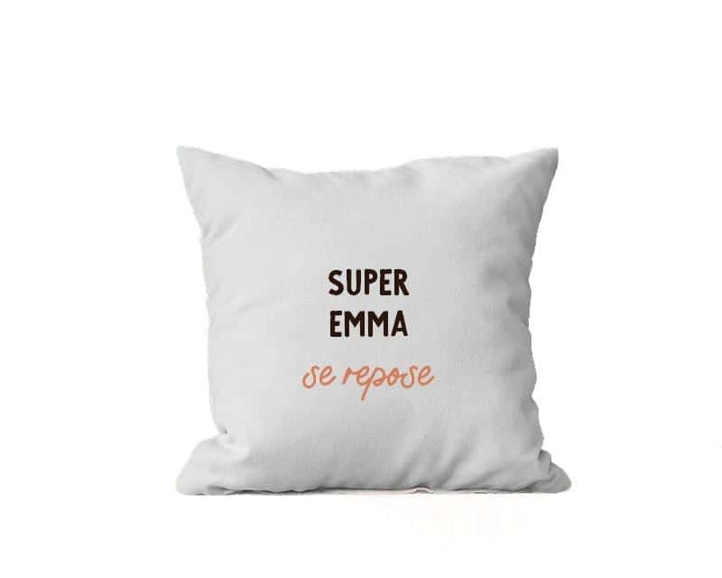 Coussin personnalisé pour une Emma