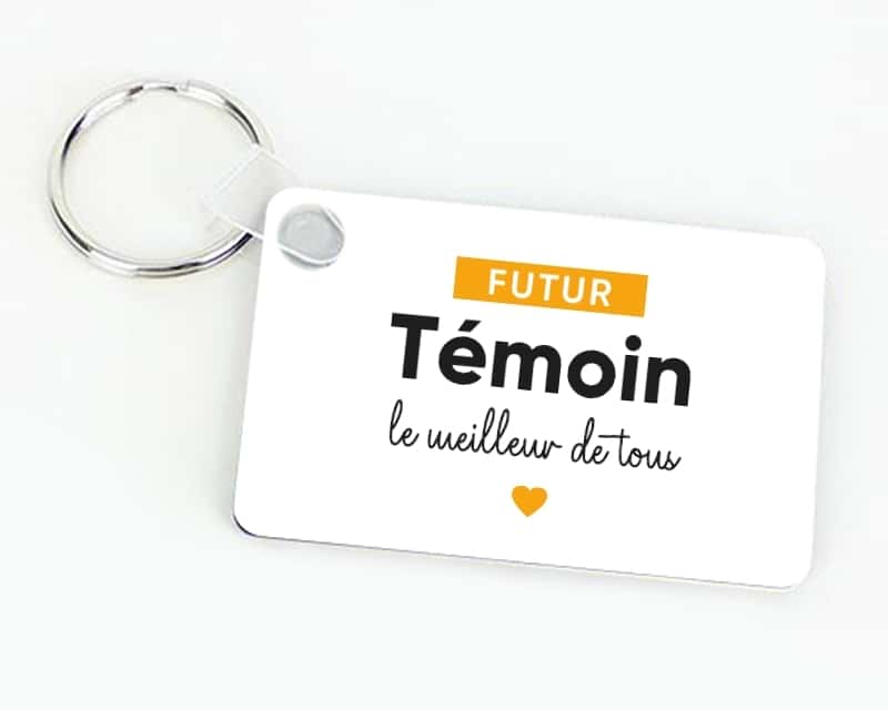 Porte-clés personnalisé - Futur témoin