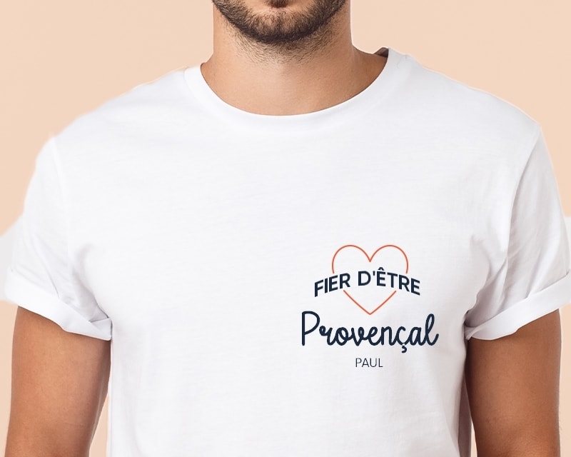 Tee shirt personnalisé homme - Fier d'être Provençal