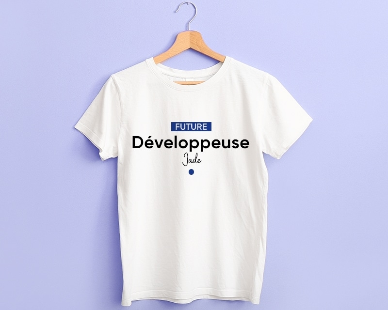 Tee shirt personnalisé femme - Future développeuse