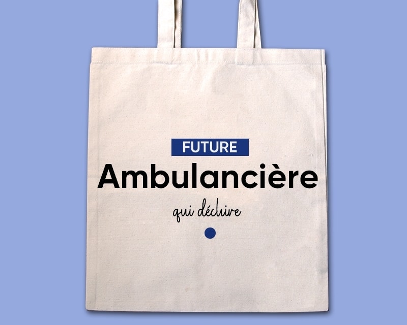 Tote bag personnalisable - Future ambulancière