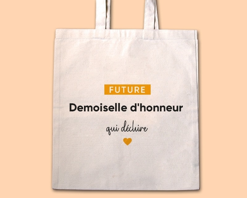 Tote bag personnalisable - Future demoiselle d'honneur