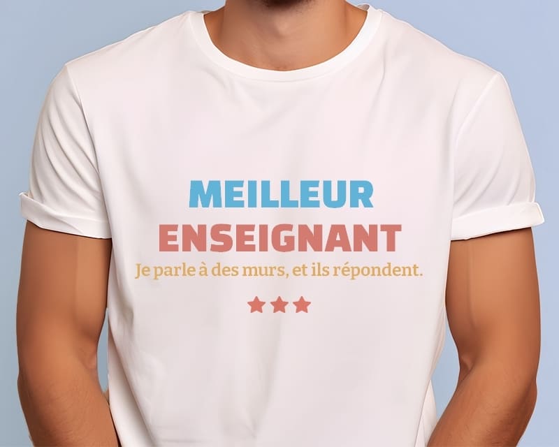 Tee shirt personnalisé homme - Meilleur Enseignant